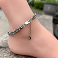 Wholesale Cuban Link Hip Hop 304 Stainless Steel Anklet – Box Clasp, Extension Chain, Chain 8in-10in, Waterproof