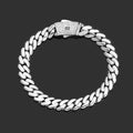 Wholesale Plain Cuban Link Hip Hop Bracelet – 14K Gold Plated, Chain 7in, 7.5in, 8in, 8.5in, 9in