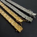 Wholesale Mixed Cut Baguette Cubic Zirconia Ice Chain Hip Hop  Necklace, Chain7in-24in