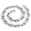 Jewelry wholesale Wholesale Hip Hop 304 Stainless Steel Square Franco Chain Necklace 16in,18in,20in,22in,24in,26in,28in,30in Waterproof