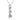 Jewelry wholesale D/VVS1 Round Moissanite Helix Three-Stone Pendant Necklace — 18 K Yellow- or White-Gold Vermeil on 925 Silver, 40 + 5 cm