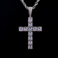 Jewelry wholesale Wholesale Cross Cubic Zirconia Hip Hop Pendant Necklace
