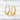 Jewelry wholesale Wholesale Vertical Stripes C Shaped Trendy 304 Stainless Steel Hoop Earrings-18K Gold Plated, Waterproof