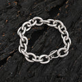 Wholesale 12mm Link Chain Hip Hop 304 Stainless Steel Bracelet, Chain 7in-9in, Waterproof