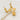 Jewelry wholesale Wholesale Sunflower Lovely 304 Stainless Steel Hoop Earrings-18K Gold Plated, Waterproof