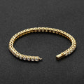 Wholesale 304 Stainless Steel Hip Hop Tennis Chain Luxury Link Chain Bracelet 7in,8in,Waterproof
