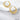 Jewelry wholesale Wholesale Vertical Stripes C Shaped Trendy 304 Stainless Steel Hoop Earrings-18K Gold Plated, Waterproof