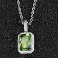 Jewelry wholesale Wholesale Colorful Cubic Zirconia Hip Hop Pendant Necklace