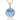 Jewelry wholesale Wholesale Cubic Zircon Hip Hop Round DIY Photo Pendant Necklace, Chain 24in