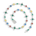 Jewelry wholesale Wholesale Colorful Cubic Zircon Hip Hop Necklace 16in,18in,20in,22in,24in, Waterproof