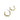 Jewelry wholesale Wholesale C Shaped Minimalist 304 Stainless Steel Hoop Earrings-18K Gold Plated, Waterproof