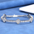 Wholesale Moissanite D/VVS1 Round-Cut Hip Hop 925 Silver Tennis Bracelets,Chain 7in-9in,Waterproof,GRA Certified