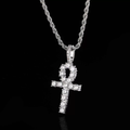 Jewelry wholesale Wholesale Cross Cubic Zirconia Hip Hop Pendant Necklace