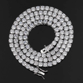 Jewelry wholesale Wholesale Tennis Chain Pave Zircon Spring Clasp Hip Hop Chain Necklace, Chain 16in,18in,20in,22in,24in