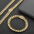Jewelry wholesale Wholesale Cuban Link Jewelry Set Classic Bracelet and Necklace, Chain 7in-26in