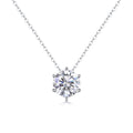 Jewelry wholesale Wholesale Moissanite 1CT D/VVS1 Round-Cut  Six-Prong Solitaire Pendant Necklace – 18K White-Gold Vermeil on 925 Silver, 40 + 5 cm Chain, GRA Certified