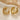 Jewelry wholesale Wholesale Circular Hollow C-Shaped Stainless Steel Earrings