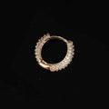 Jewelry wholesale Wholesale Bubble Circle Pave Cubic Zirconia Hip Hop Hoop Earrings
