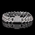 Jewelry wholesale Wholesale Hip Hop Cubic Zirconia Cuban Chain Bracelet, Chain 7in,8in,9in