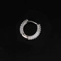 Jewelry wholesale Wholesale Bubble Circle Pave Cubic Zirconia Hip Hop Hoop Earrings