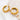 Jewelry wholesale Wholesale Stainless steel Cast C-shaped semicircle earrings