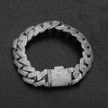 Jewelry wholesale Wholesale Hip Hop Cubic Zirconia Cuban Chain Bracelet, Chain 7in,8in,9in