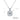 Jewelry wholesale Wholesale Moissanite 0.50 CTW D/VVS1 Round Cut Geo-Halo Pendant Necklace — Pavé CZ Frame, White-Gold Plated 925 Silver, 45 cm, GRA Certified