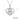 Jewelry wholesale Wholesale Moissanite 0.50 CT · D/VVS1 Round-Cut Heartbeat Sunburst Pendant — Double Pavé Halo & Pavé Bail, 18 K White-Gold Vermeil (2.5 µm) on S925 Silver, 45 cm Chain Included