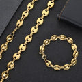 Jewelry wholesale Wholesale Coffee Bean Chain Hip Hop Chain Necklace Bracelet, Chain 7in~30in, Waterproof
