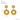 Jewelry wholesale 18K Double Round Stainless Steel Earrings