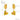Jewelry wholesale New Arrival Heart Gold Plated Stainless Steel Earrings