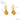 Jewelry wholesale Vintage Stainless Steel Cat's Eye Earrings
