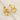 Jewelry wholesale INS Style 18k Gold Round Stainless Steel Stud Earrings