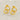 Jewelry wholesale INS Style 18k Gold Round Stainless Steel Stud Earrings