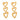 Jewelry wholesale Elegant High Quality Stainless Steel Jewelry Heart Dangle Earrings