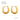 Jewelry wholesale Vintage Style Stainless Steel Textured Bamboo U-Shaped Snap Earrings