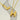 Jewelry wholesale Chubby Gold Alphabet Stainless Steel Necklace