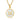 Jewelry wholesale Round 18K Gold Shell Stainless Steel Alphabet Pendant Necklace