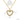 Jewelry wholesale Light Luxury Stainless Steel Goldtone Diamond Heart Pendant Necklace