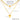 Jewelry wholesale Peplum Gold Heart Double Layered Stainless Steel Necklace