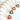 Jewelry wholesale Retro Jewelry Double Side Oil Drip Heart Pendant Beads Chain Necklaces