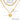 Jewelry wholesale Vintage 18k Gold Plated Double Disc Stainless Steel Necklace