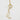 Jewelry wholesale Stainless Steel 18K Gold with Diamonds Long Necklace