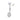 Jewelry wholesale G23 Titanium Double End Claw Set Cubic Zirconia Belly Button Ring