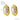 Jewelry wholesale Love Oval Stainless Steel Pearl Stud Earrings