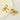 Jewelry wholesale 18k Gold Plated Beaded Bowknot Stainless Steel Earrings