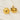 Jewelry wholesale 18K Gold Plated Hammered Round Stainless Steel Earrings