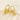 Jewelry wholesale 18K Scalloped Pearl Stainless Steel Stud Earrings