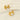 Jewelry wholesale French Stainless Steel 18k Gold Plated Simple Stud Earrings