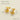 Jewelry wholesale French Stainless Steel 18k Gold Plated Simple Stud Earrings